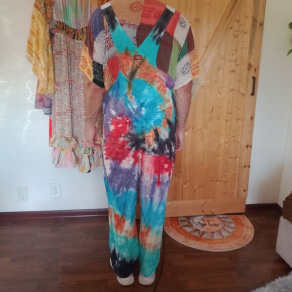 Tie Dye Dickies overalls - Picture 3 of 6